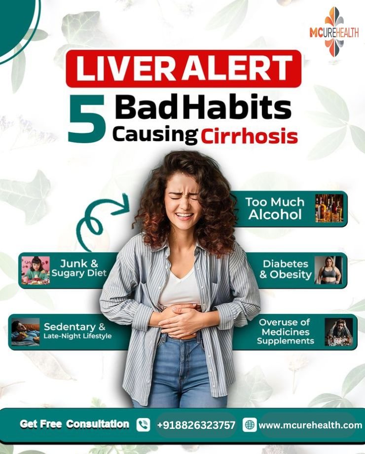 Liver Alert: 5 Bad Habits Causing Cirrhosis – A Wake-Up Call by Mcure Health