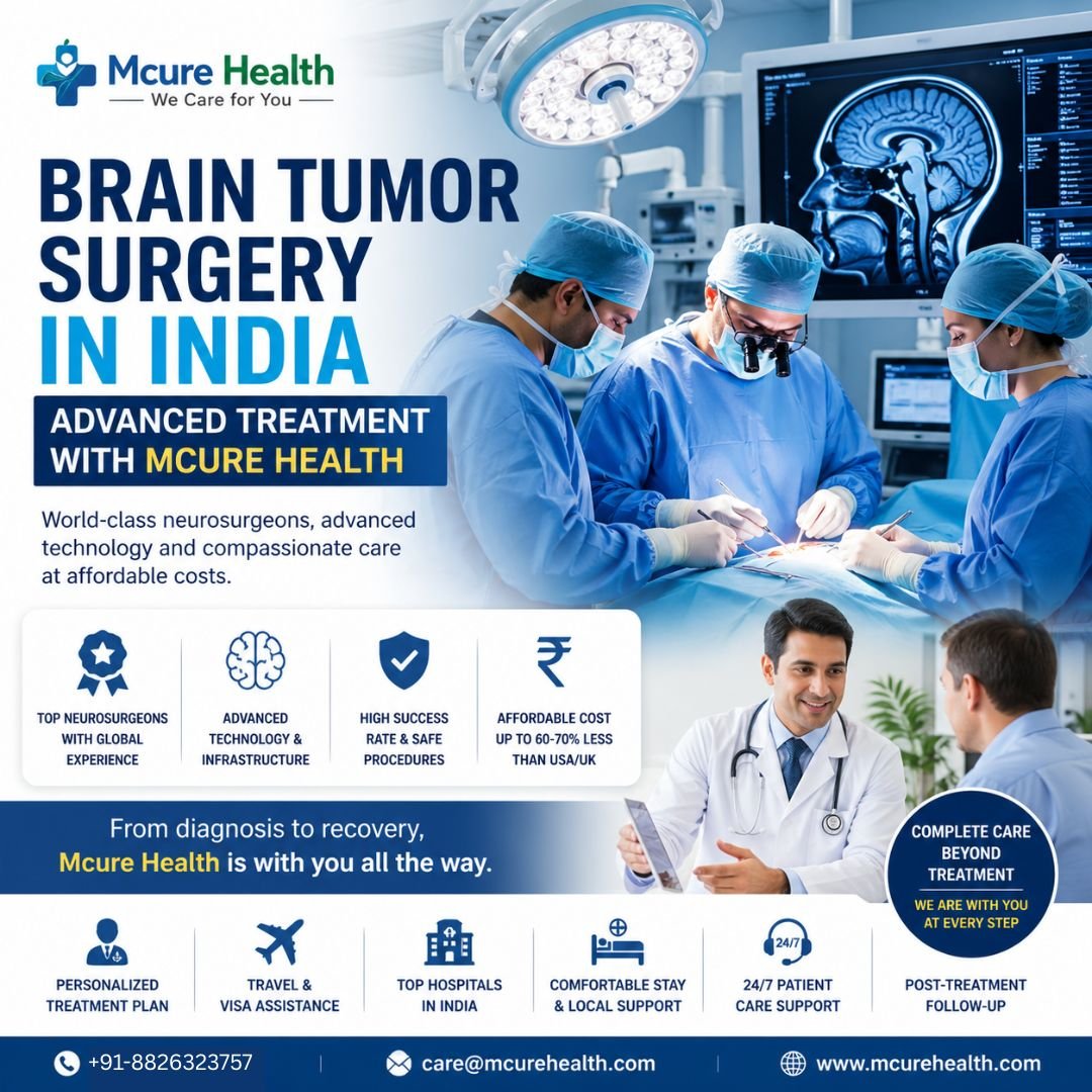 Brain Tumor Surgery in India with the Help of Mcure Health