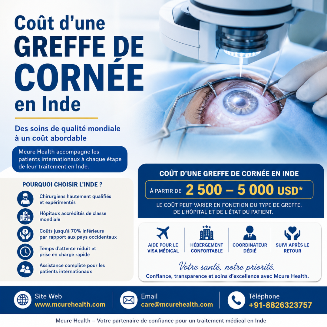 Coût d’une greffe de cornée en Inde