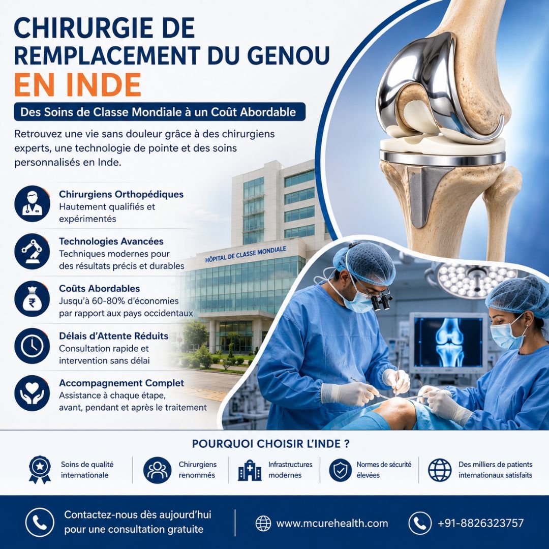 Chirurgie de Remplacement du Genou en Inde avec Mcure Health : Des Soins de Classe Mondiale à un Coût Abordable