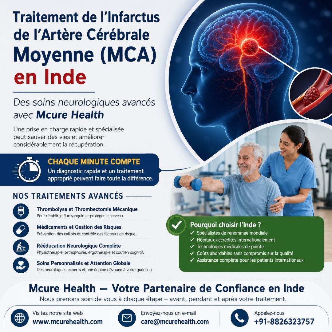 Traitement de l’Infarctus de l’Artère Cérébrale Moyenne (MCA) en Inde avec Mcure Health
