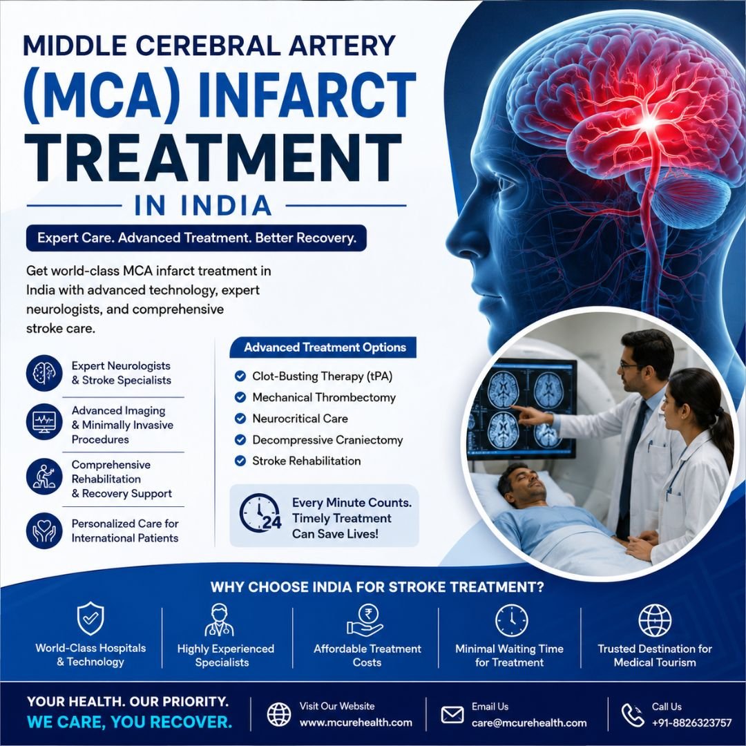 Mcure Health | Middle Cerebral Artery (MCA) Infarct Treatment in India 