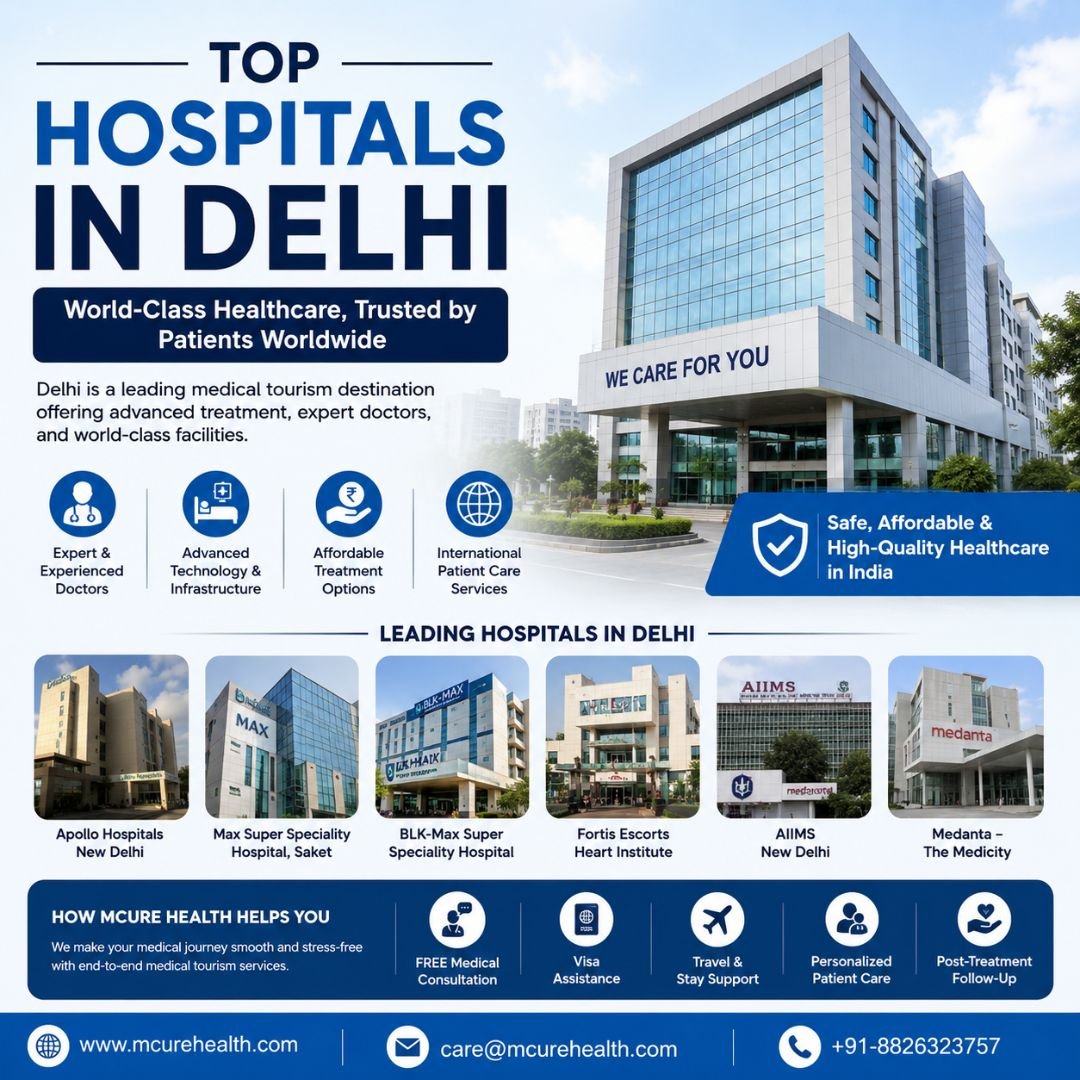 Top Hospitals in Delhi India: World-Class Healthcare with Mcure Health
