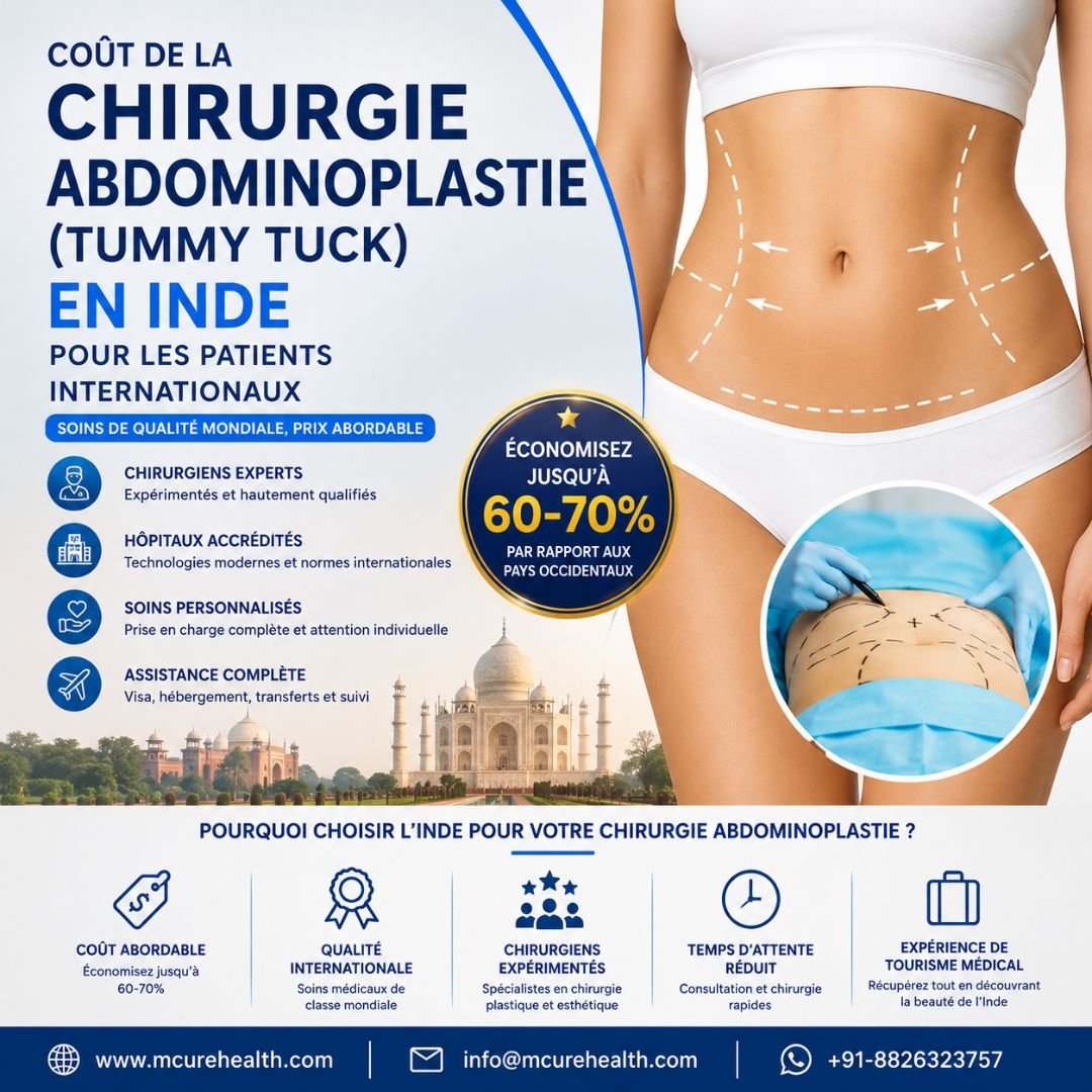 Coût de la Chirurgie Abdominoplastie en Inde pour les Patients Internationaux avec Mcure Health